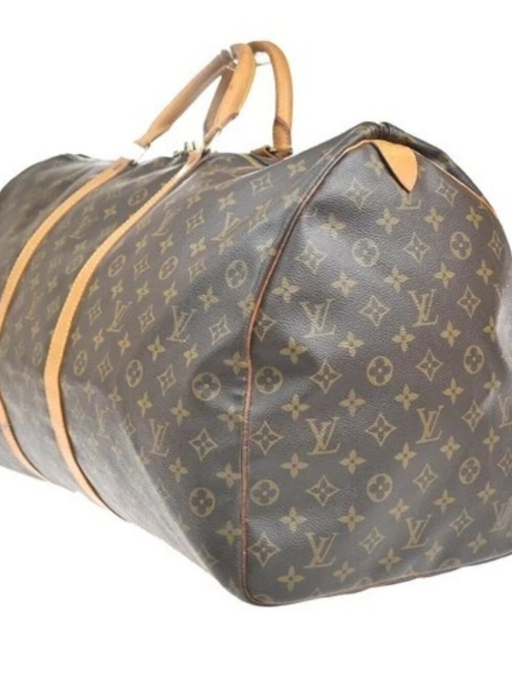 LOUIS VUITTON Keepall 60 Travel Hand Bag Monogram Leather Brown M41422 74YH945 - Picture 2 of 16